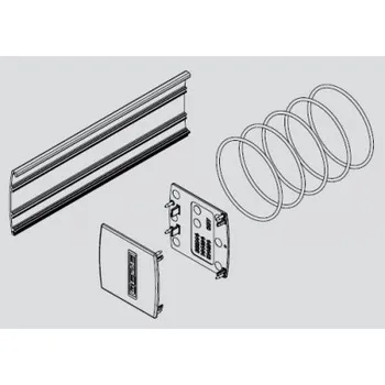 Zadní světlomet GEZE Levolan 60 SET zadní kryt, 2050 mm, NIRO