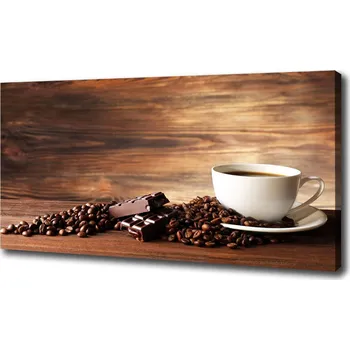Obraz Foto obraz na plátně Káva a čokoláda