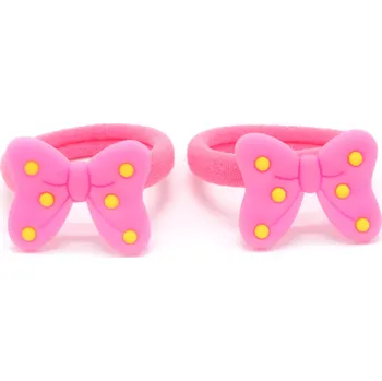 Dětské gumičky s mašličkou, 2 ks Barva: světle růžová