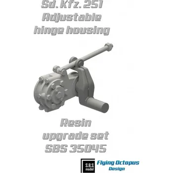 Plastikový model S.B.S model 1/35 Sd.Kfz.251 Adjustable Hinge Housing (2 pcs.)