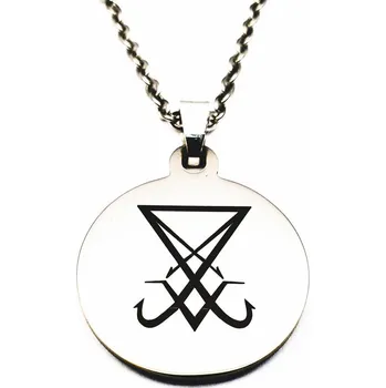 Vojenské psí známky HeLLTag - náhrdelník - Sigil of Lucifer - CT Silver