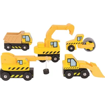 Vláček a vláčkodráha Bigjigs Rail Stavební stroje