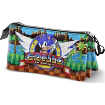 Penál Penál Ježek Sonic trojitý