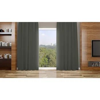 Orbytex Zatemňovací závěs hotový - antracit Rozměry: Š/V 145x150 (1ks), Vršek závěsu: ŘASÍCÍ STUHA