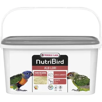 Krmivo pro ptáka VERSELE-LAGA NutriBird A18 Lori - ručnědokrmovací krmivo pro mláďata lorií a loriček 3kg
