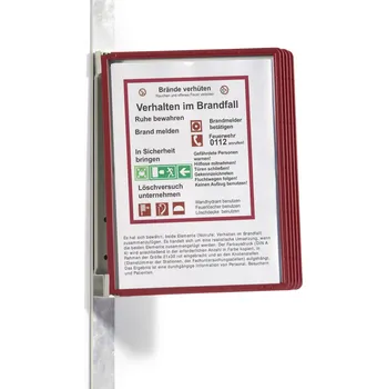 Durable 591403 pohledová tabule červená (š x v x h) 325 x 360 x 260 mm DIN A4