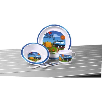 Sport 5-dílná Dětská sada nádobí LITTLE CAMPING MONSTER, Camp4