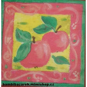Papírový ubrousek Třívrstvý ubrousek na decoupage - jablíčka