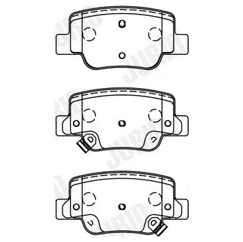 Brzdová destička Sada brzdových destiček, kotoučová brzda JURID 572623J