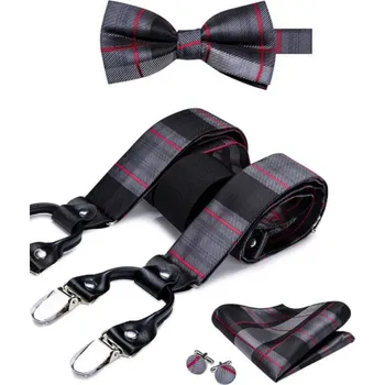 Motýlek Amparo Miranda® Set motýlek, kapesníček a kšandy BD-3033