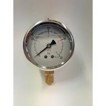 Spojovací materiál motoru Manometr glycerinový GS 63mm 1/4" 0-40 bar