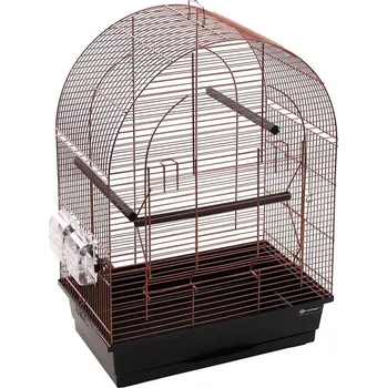 Klec pro ptáky FLAMINGO Agnes měděná černá 45x28x63cm