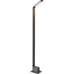 LED Venkovní sloupkové svítidlo Azzardo Agape 80 dark grey AZ3483 6W 480lm 3000K IP54 9,5cm tmavě šedé