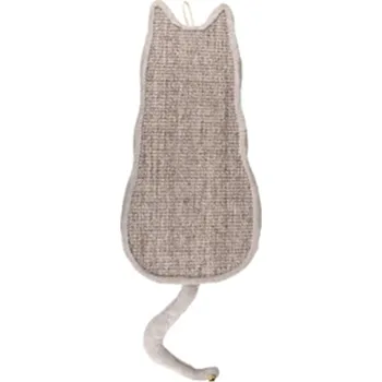 Škrabací deska FLAMINGO Greta silueta kočky šedá 34x3,5x90cm