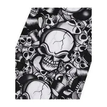 Šátek Šátek multifunkční černo-bílý s lebkami