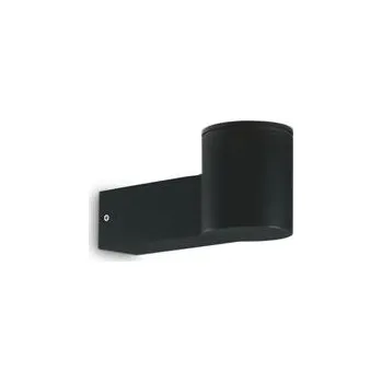 Bodové svítidlo Venkovní nástěnná základna Ideal Lux Clio MAP1 Nero 146799 E27 1x60W IP44 21,5cm černá