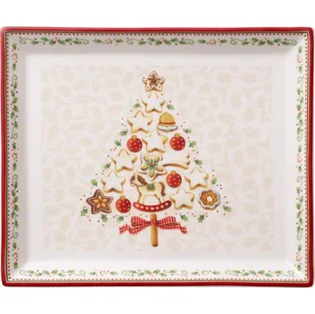 Villeroy & Boch Winter Bakery Delight malý koláčový podnos 27 x 22,5 cm stromek