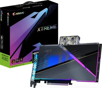 Grafická karta Gigabyte Aorus GeForce RTX 4080 16GB Xtreme Waterforce WB (GV-N4080AORUSX WB-16GD)