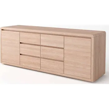 Šatní skříň Buková komoda LOUISIANA DUAL z masivu Barevné provedení: Eben