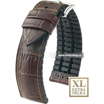 Řemínek na hodinky Řemínek k hodinkám HIRSCH Paul XL hnědá (10) 20 mm