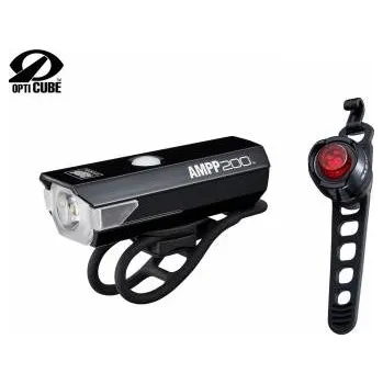 Cyklosvítilna CATEYE Světlo sada CAT AMPP200 / ORB Barva: černá-červená Osvětlení