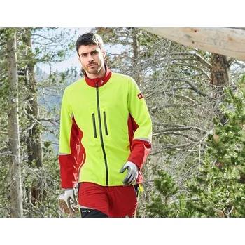 pracovní bunda Lesnická bunda pracovní bunda e.s. KWF velikost L červená/výstražná žlutá Strauss Pracovní oblečení