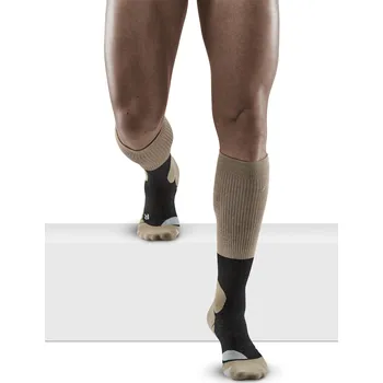 Pánské ponožky CEP Outdoorové kompresní podkolenky MERINO Pánské Velikost: III, Barvy: sand/grey