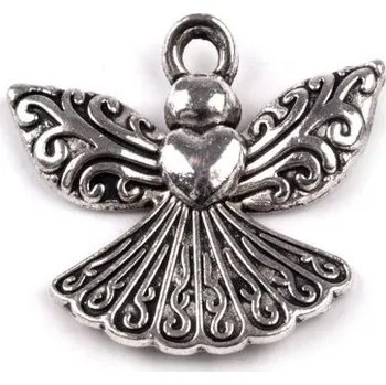 Přívěsek Přívěsek kovový - ANDĚL 20x22mm