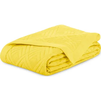 Přehoz na lůžko AmeliaHome Ophelia přehoz hořčicový 170 x 270 cm