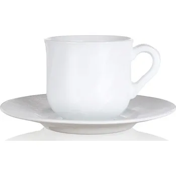 Bormioli EBRO šálek s podšálkem 25cl - opálové sklo