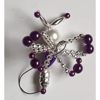 Vánoční ozdoba Vánoční 3D ozdoba MOTÝL - barva fialová