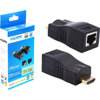 Video redukce Extender HDMI přes konektor RJ45 Cat 5e/6 4K verze