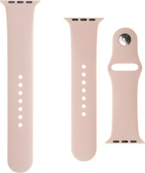 Příslušenství k chytrým hodinkám FIXED Silicone Strap silikonový řemínek s kratší a delší přezkou pro Apple Watch Ultra 49mm / 45mm / 44mm / 42mm - růžový