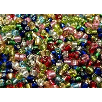 Dětské navlékací korálky Korálky/rokajl - mix s průtahem > (10/0) Ø2,3mm (sáček 30g)