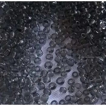 Dětské navlékací korálky Rokajl PRECIOSA modrošedá průhledná > (10/0) Ø2,3mm (sáček 20g)