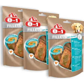 Pamlsek pro psa 8in1 Fillets pro breath 3x80g