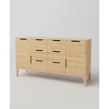 Komoda Komoda z masivu RETRO Malmo na nožičkách Barevné provedení: Dub tmavý