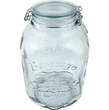 Sklenice Sklenice z recyklovaného skla s uzávěrem HERMETIC 4L, čirá (balení obsahuje 1ks)|Vidrios San Miguel|Recycled Glass