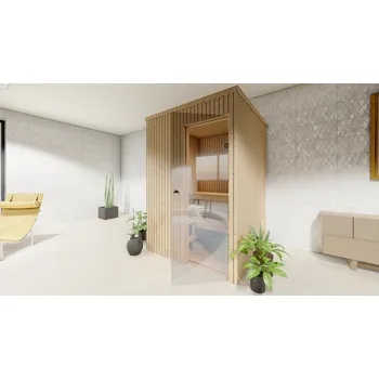 Top Class Eko domácí sauna na míru severský smrk 150 x 150 cm