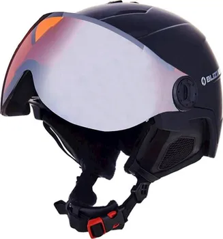 Blizzard Double Visor Ski Helmet Black Matt/Orange Lens