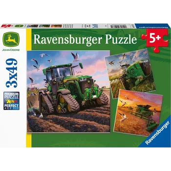 Puzzle Ravensburger John Deere Hlavní sezóna 3x 49 dílků