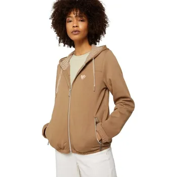 Dámská mikina TOM TAILOR® DÁMSKÁ MIKINA S KAPUCÍ-SV.HNĚDÁ S