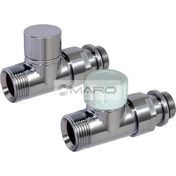 Ventil Comap SET radiátorový Design přímý 1/2" x 3/4" EK, chrom, 3805324