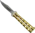 Bojový nůž Martinez Albainox Balisong Golden Sabre zlatý