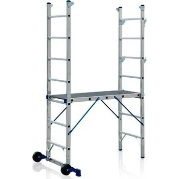 Žebřík Hliníková plošina (Hliníková plošina pojízdná HPP 5670, Nosnost 150 kg)