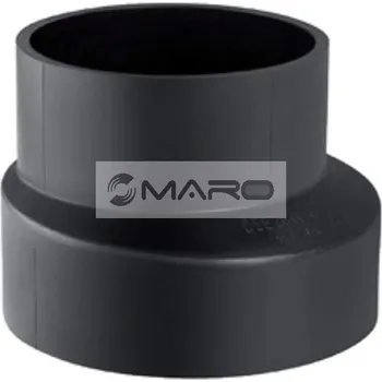 Instalatérský materiál Geberit PE Redukce odpadní excentrická, krátká 75 / 63 mm, 365.571.16.1