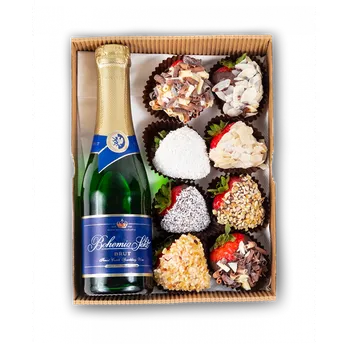 Sušené ovoce Jahody a šampaňské Malý (S)