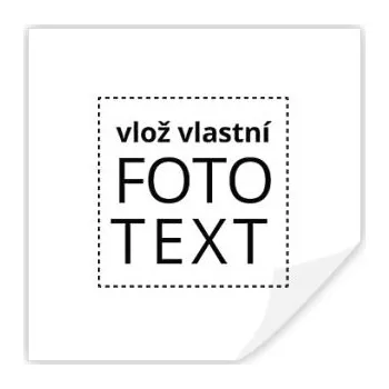 samolepka Samolepky hranatý čtverec s vlastním potiskem