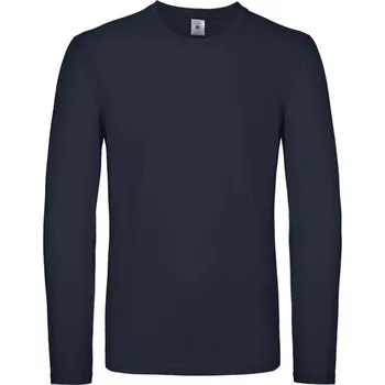 Pánské tričko Triko s dlouhým rukávem B&C LSL - navy, 3XL