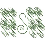 Euro Habitat Vánoční háčky zelené 40 ks